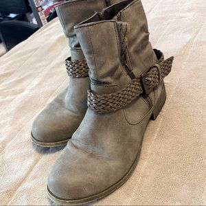 Grey Ankle Boots